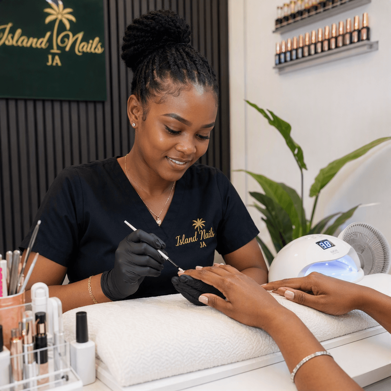 Nail tech template hero