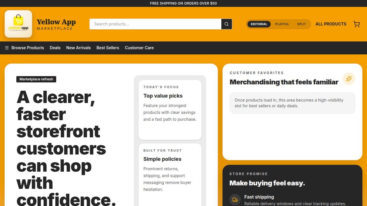 Yellow App demo