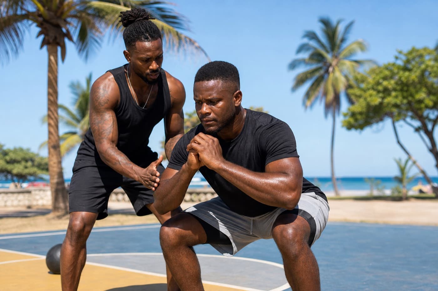 Outdoor training session